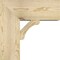 Ekena Millwork Legacy Block Rough Sawn Bracket w/ Offset Brace, Douglas Fir, 8"W x 18"D x 18"H BKT0806X18X18LEC05RDF - alternate 3